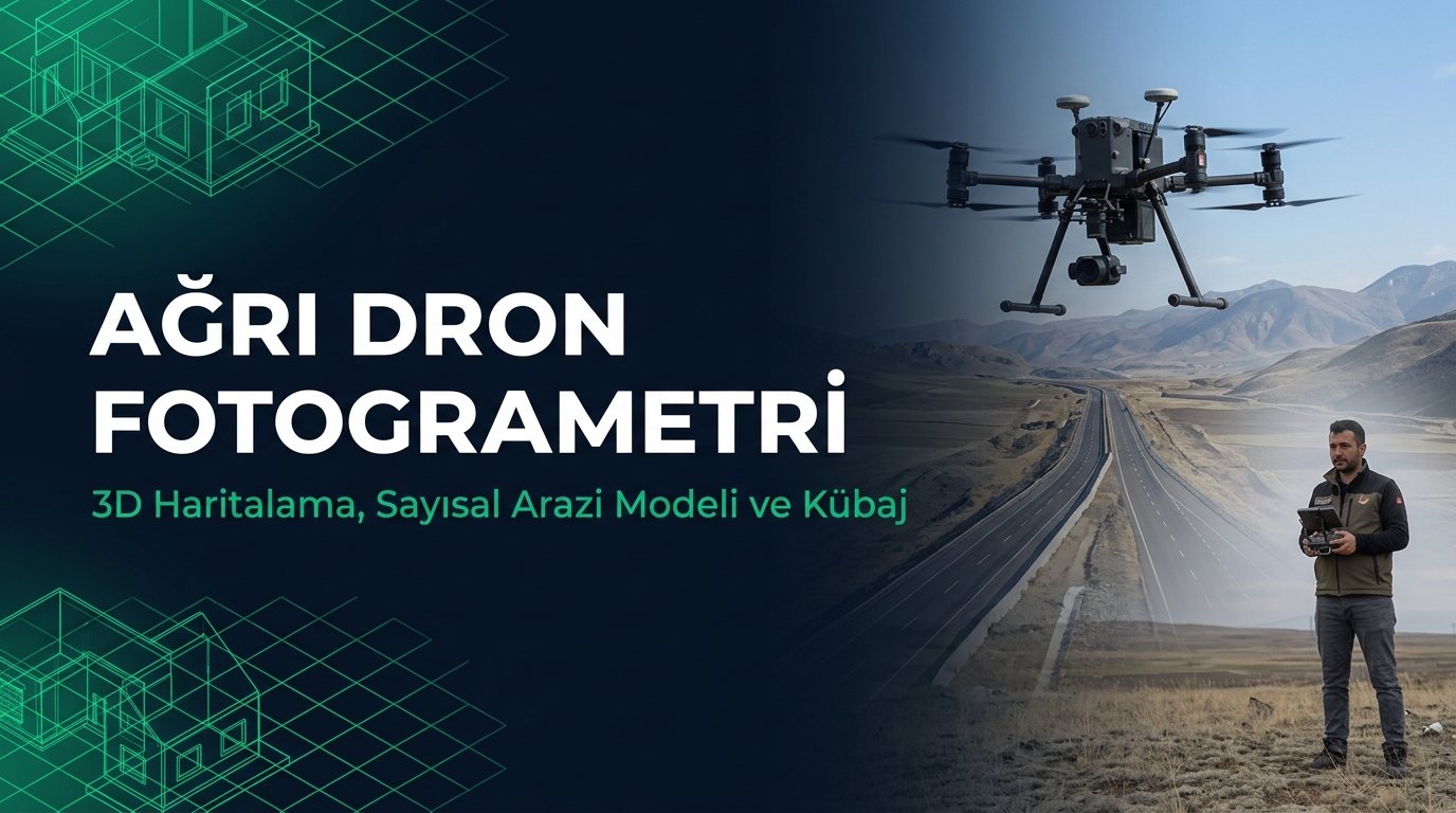 Ağrı Dron Fotogrametri & Şantiye 3D Haritalama Rehberi: İHA Ortofoto & Kübaj