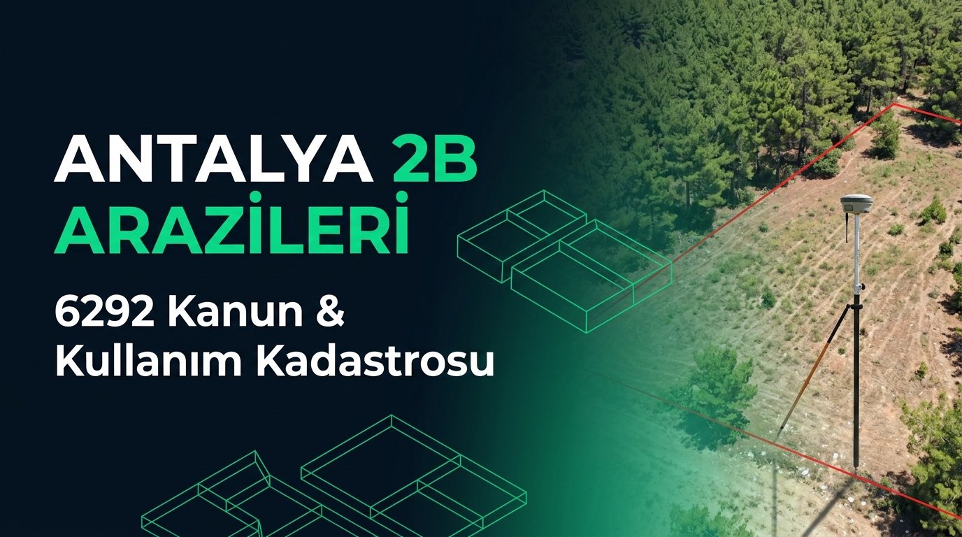 Antalya 2B Arazileri ve Hazine Taşınmazı Harita Mühendisliği: 6292 Sayılı Kanun & Kullanım Kadastrosu