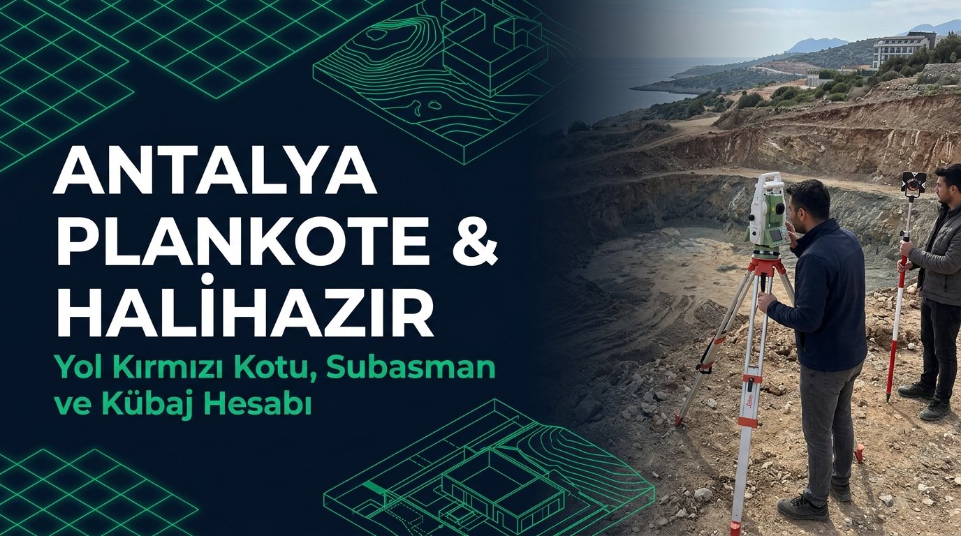 Antalya Plankote & Hâlihazır Harita Çizimi Rehberi: Kıyı, Falez & Eğimli Zemin Modeli