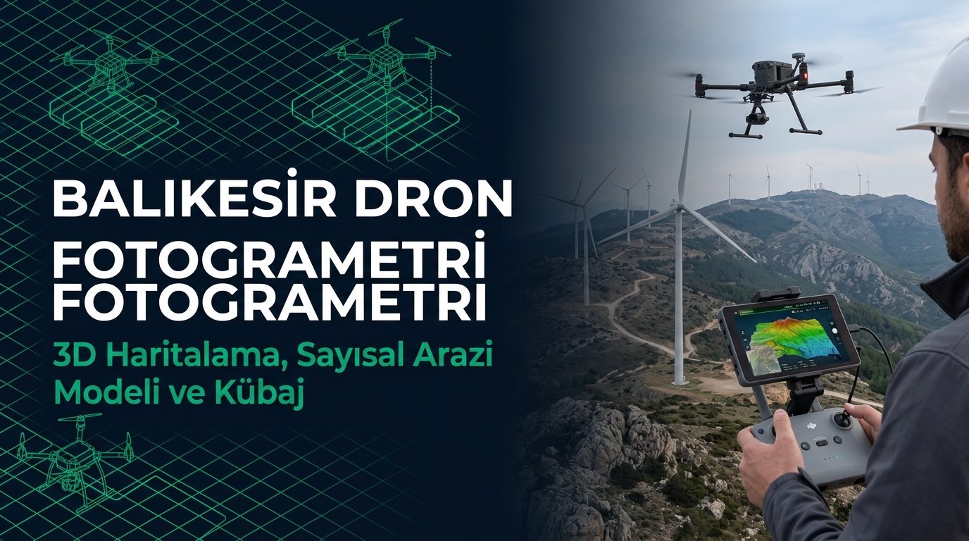 Balıkesir Dron Fotogrametri & Şantiye 3D Haritalama Rehberi: Maden & RES Kübajı