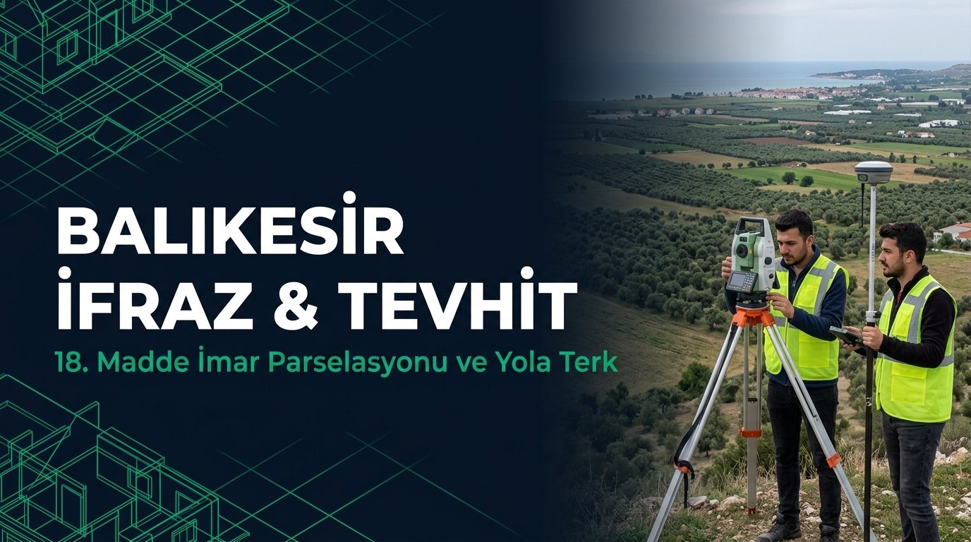 Balıkesir İmar Danışmanlığı, Yola Terk & Tapu Tashih Rehberi: Körfez İmarı & 41. Madde