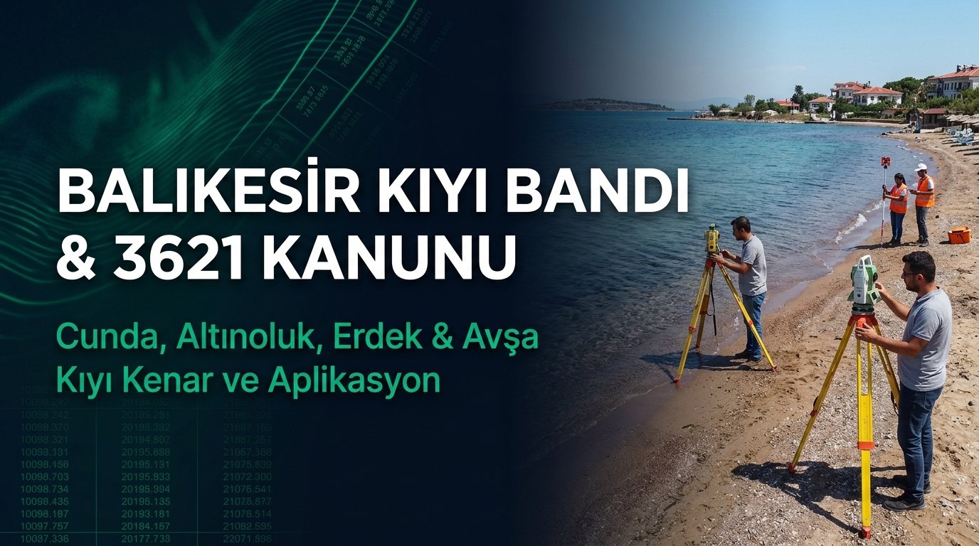 Balıkesir Kıyı Bandında (Cunda, Altınoluk, Erdek, Avşa) 3621 Kıyı Kanunu ve Arsa Aplikasyonu