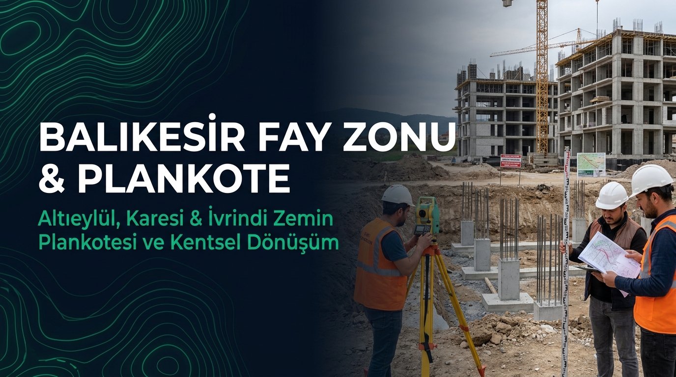 Balıkesir Merkez ve Fay Zonlarında Zemin Plankotesi ve Kentsel Dönüşüm Haritacılığı