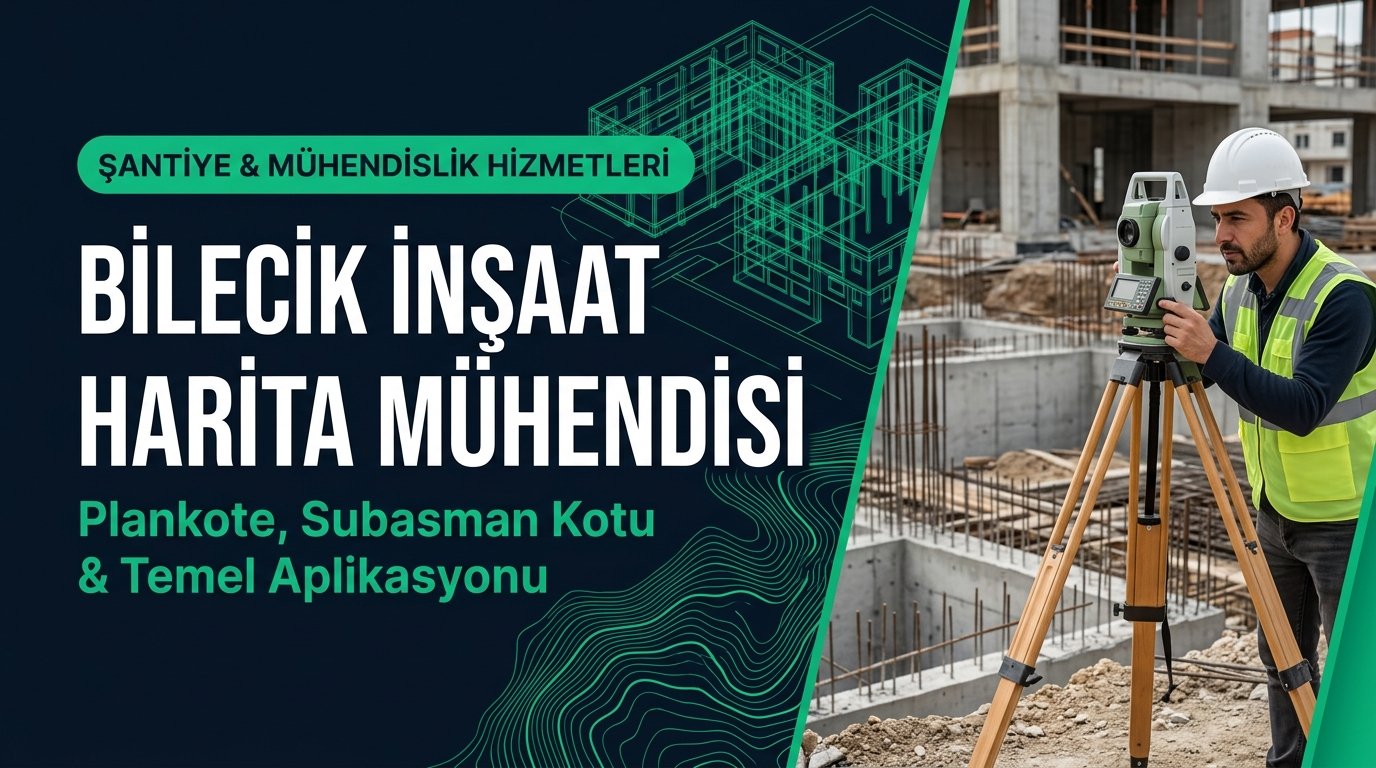Bilecik İnşaat Harita Mühendisi: Plankote, Subasman Kotu & Temel Aplikasyonu