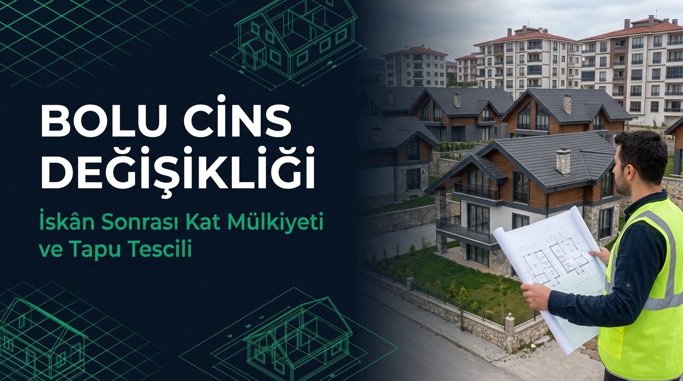 Bolu Cins Değişikliği & Kat Mülkiyeti Rehberi: Termal Otel, Ahşap Villa İskanı