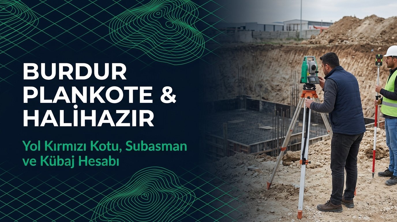 Burdur Plankote & Hâlihazır Harita Çizimi Rehberi: Maden & Tarımsal Tesis 3D Zemin Modeli