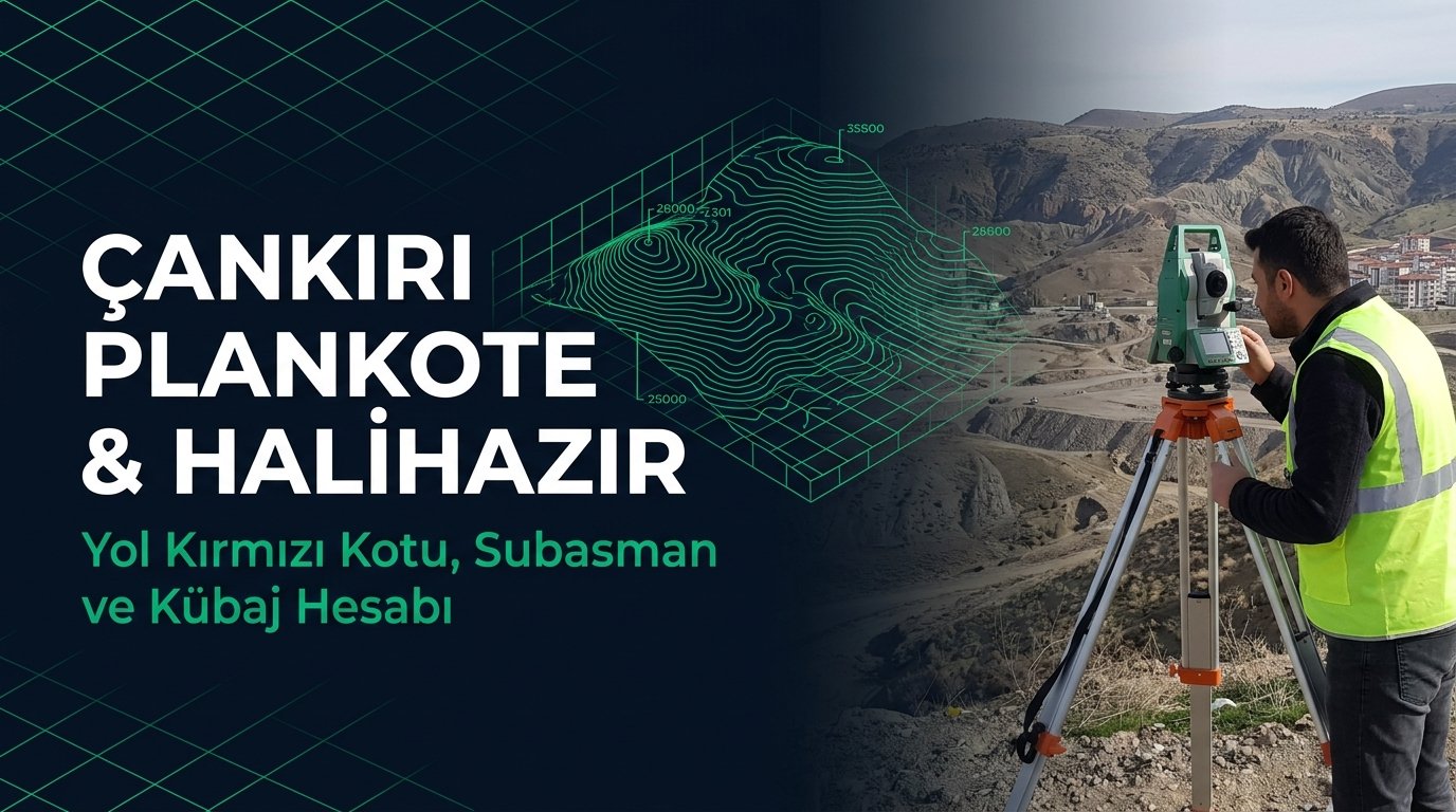 Çankırı Plankote & Hâlihazır Harita Çizimi Rehberi: Tuz Mağarası & OSB Sahaları 3D Zemin Modeli