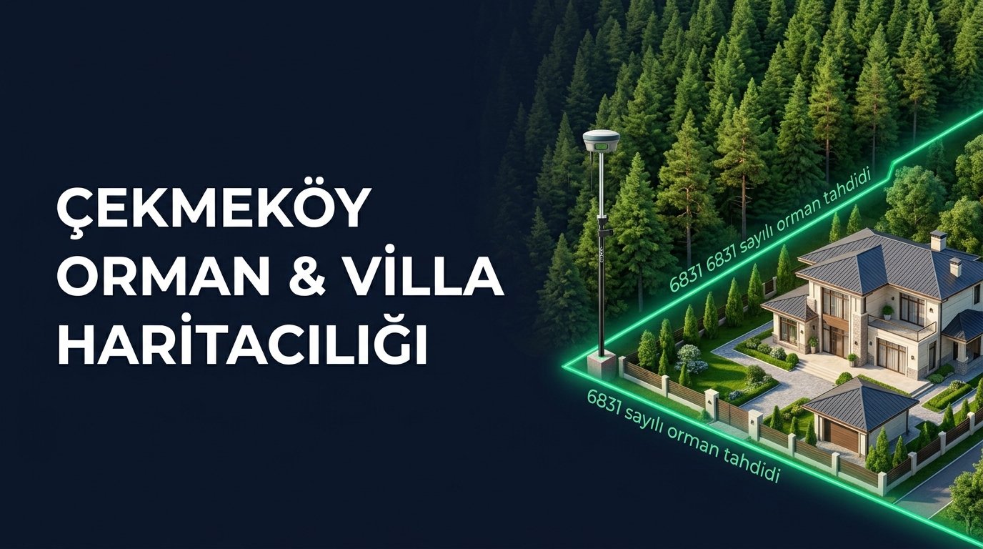 Çekmeköy Orman Bitişiği Villa Siteleri ve Lüks Konut Projelerinde Halihazır Harita, Aplikasyon ve TUS
