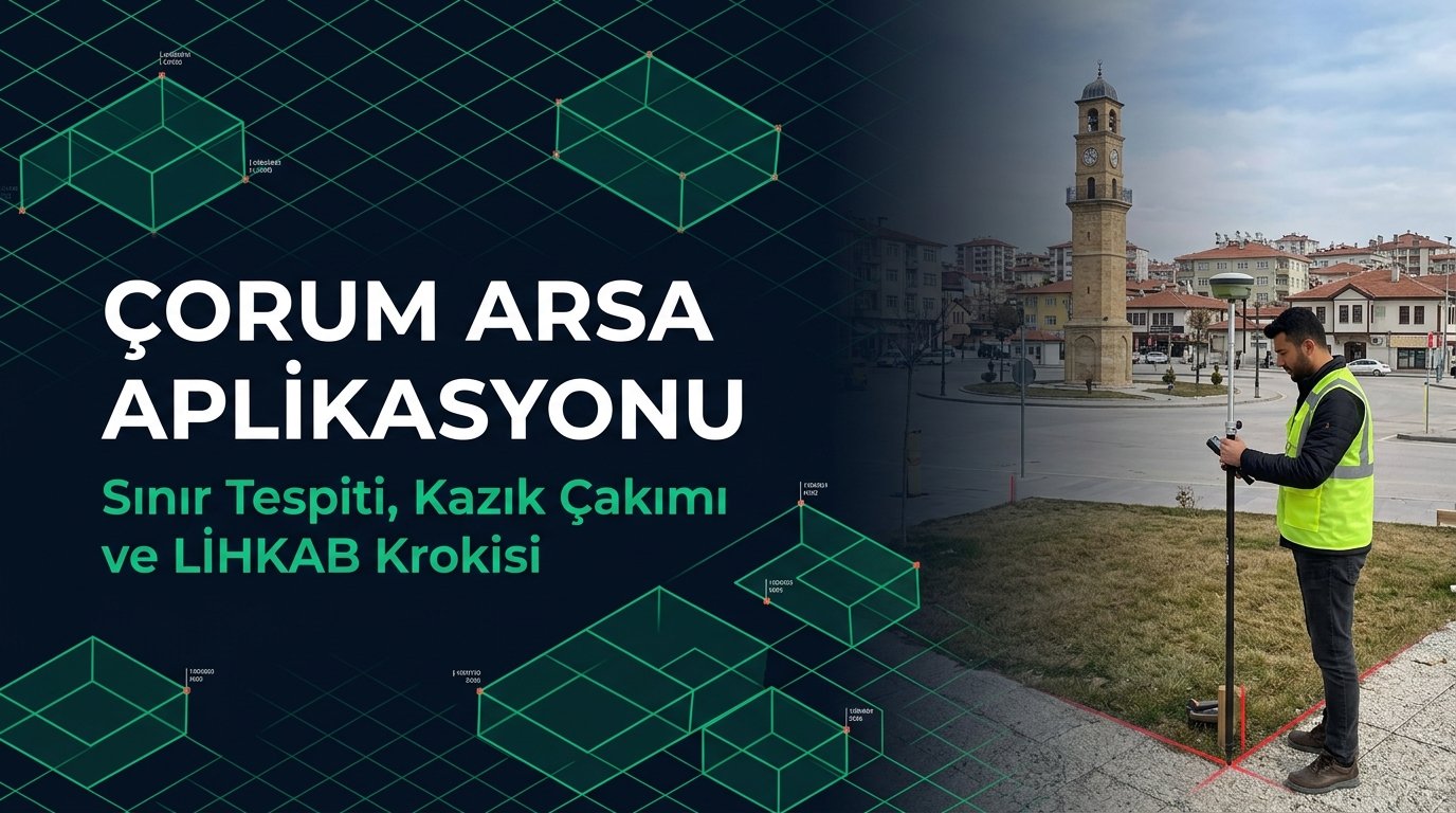 Çorum Arsa Aplikasyonu & Sınır Tespiti Rehberi (2026 Güncel): Merkez, Sungurlu, Osmancık LİHKAB
