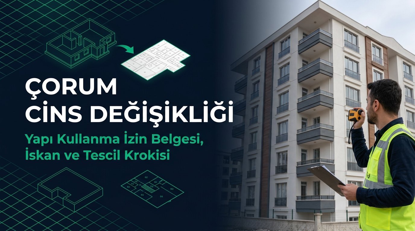 Çorum Cins Değişikliği & Kat Mülkiyeti Rehberi: Makine Fabrikası, Çeltik Tesisi İskanı