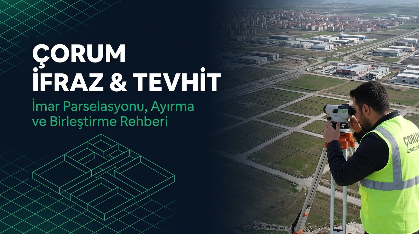 Çorum İfraz, Tevhit & 18. Madde İmar Rehberi: Çorum OSB, Sungurlu, Osmancık İmar Parselasyonu