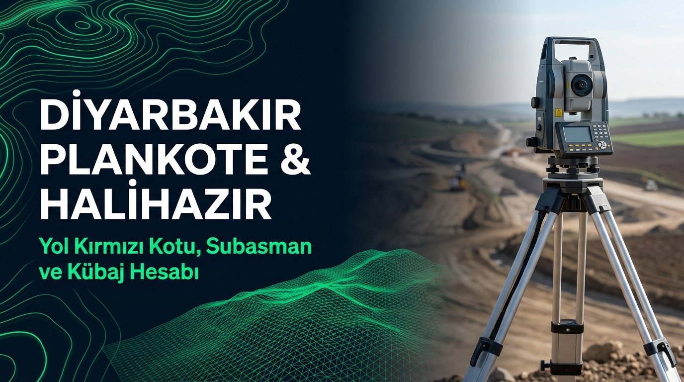 Diyarbakır Plankote & Hâlihazır Harita Çizimi Rehberi: Dicle Vadisi & Hevsel 3D Zemin Modeli