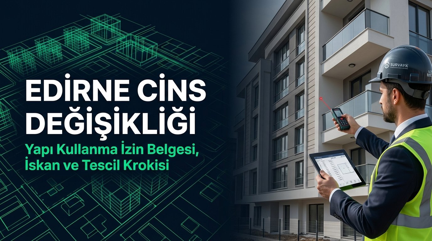 Edirne Cins Değişikliği & Kat Mülkiyeti Rehberi: Tarihi Konak, Çeltik Tesisi İskanı