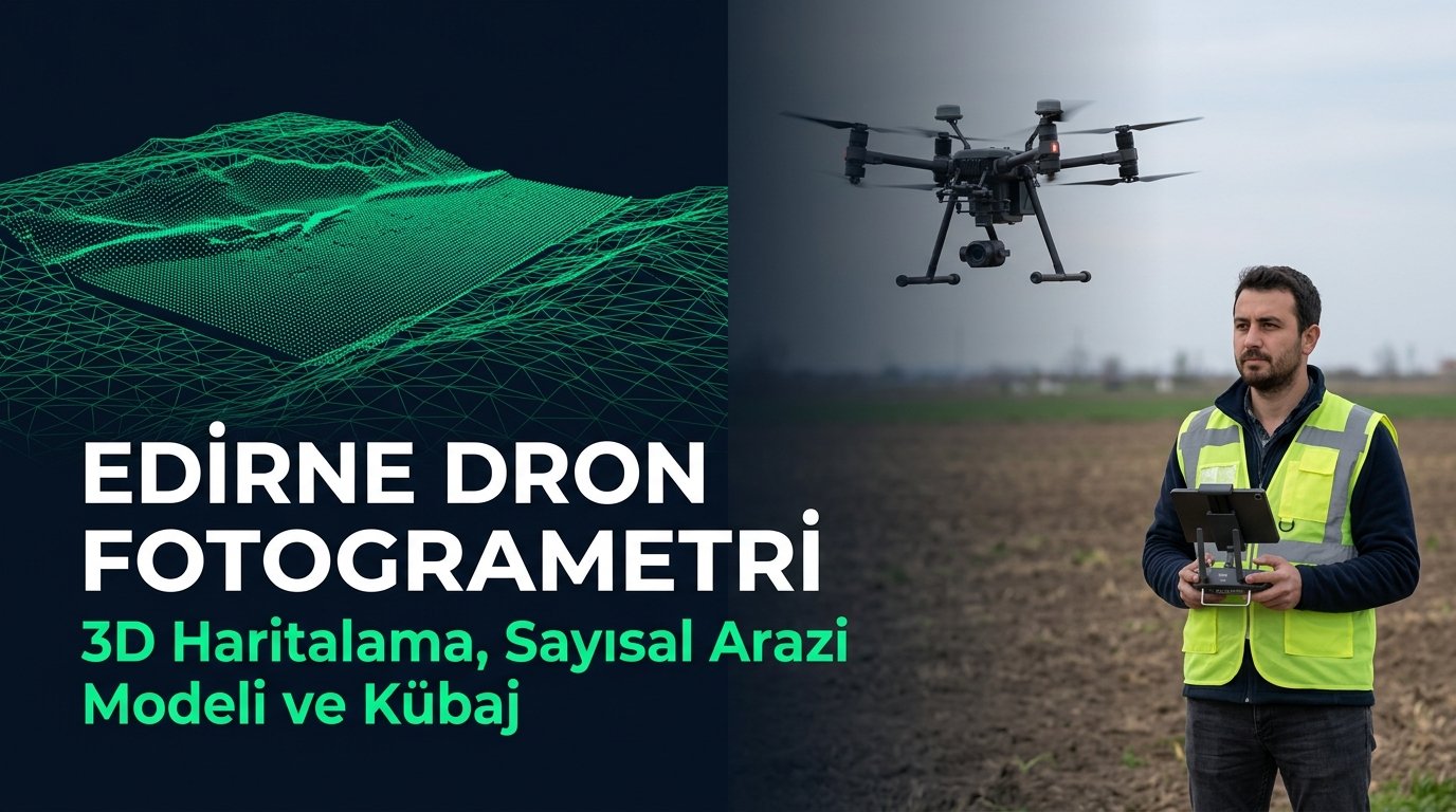 Edirne Dron Fotogrametri & Şantiye 3D Haritalama Rehberi: Meriç & Çeltik Kübajı
