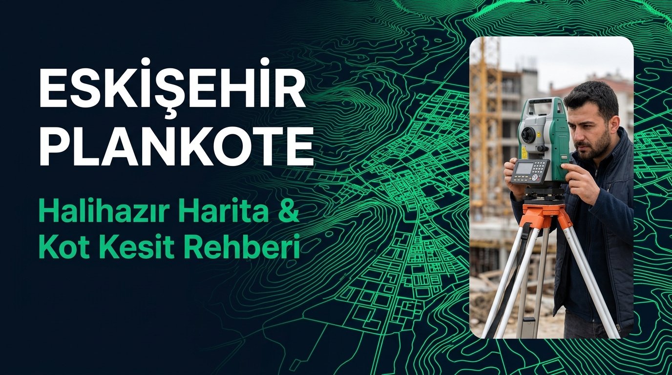 Eskişehir Plankote & Hâlihazır Harita Çizimi Rehberi: Porsuk Çayı & EOSB 3D Zemin Modeli