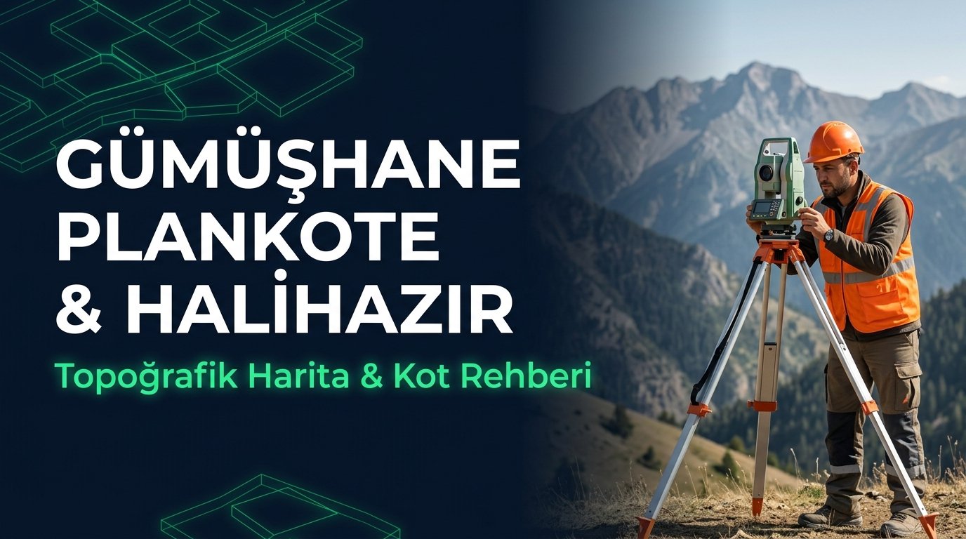 Gümüşhane Plankote & Hâlihazır Harita Çizimi Rehberi: Harşit Vadisi 3D Zemin Modeli