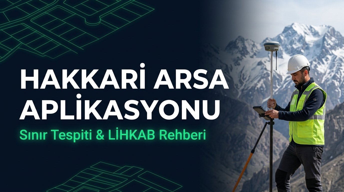 Hakkari Arsa Aplikasyonu & Sınır Tespiti Rehberi (2026 Güncel): Yüksekova, Çukurca LİHKAB