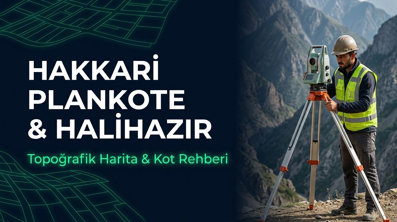 Hakkari Plankote & Hâlihazır Harita Çizimi Rehberi: Zap Vadisi & Yüksekova 3D Zemin Modeli