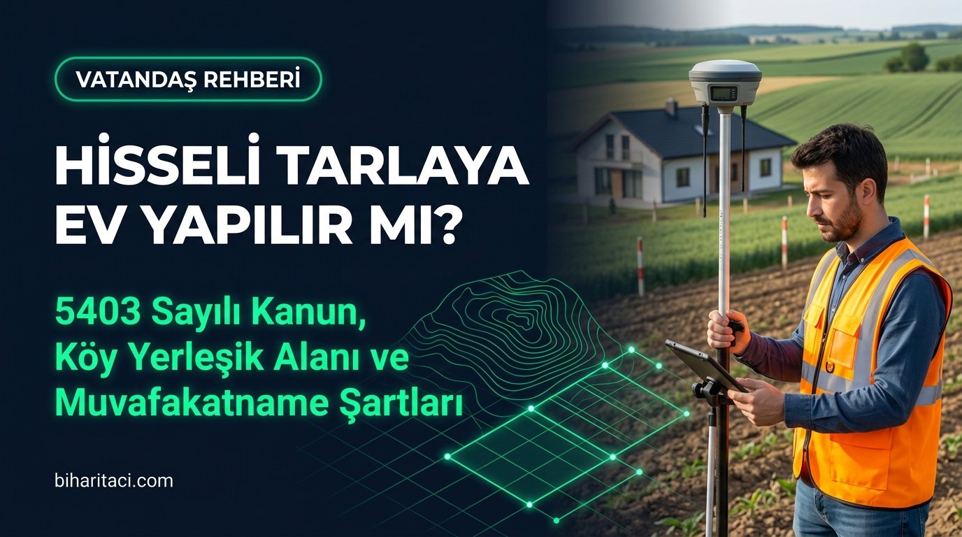 Hisseli Tarlaya Ev Yapılabilir mi? 2026 Köy Yerleşik Alanı, 5403 Şartları ve Muvafakatname Rehberi