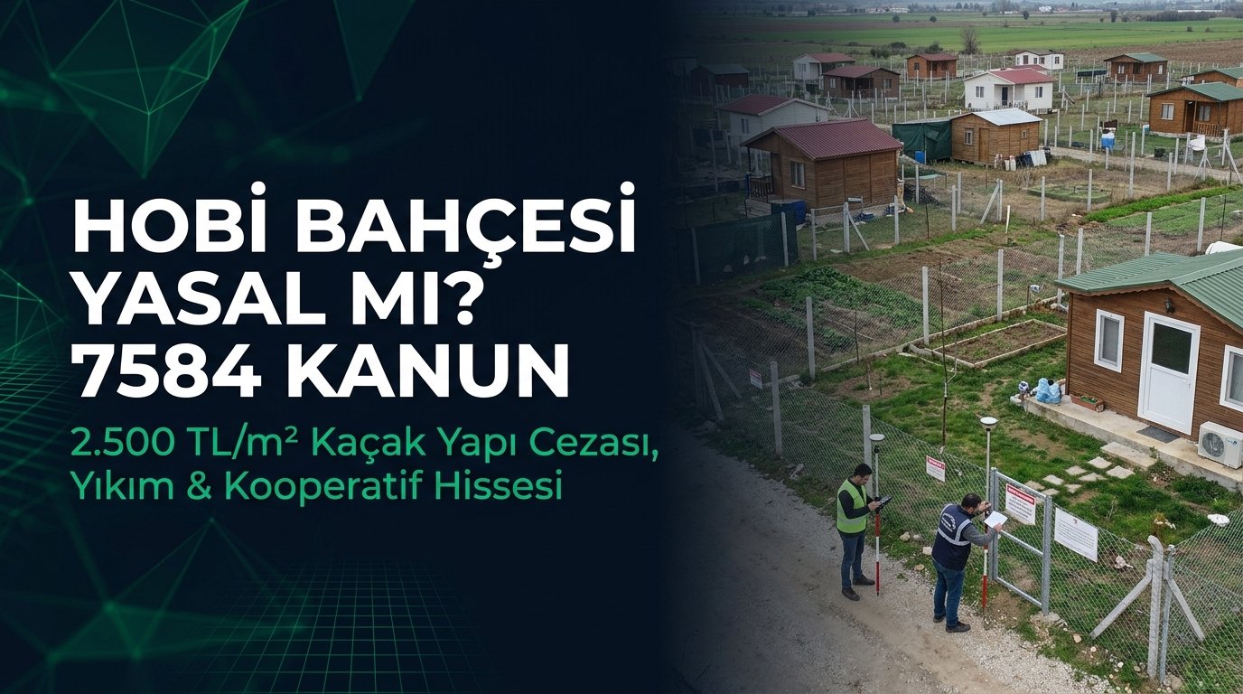 Hobi Bahçesi Yasak mı? 7221 ve 7584 Sayılı Kanun Kaçak Yapı Yıkım ve Para Cezaları Rehberi