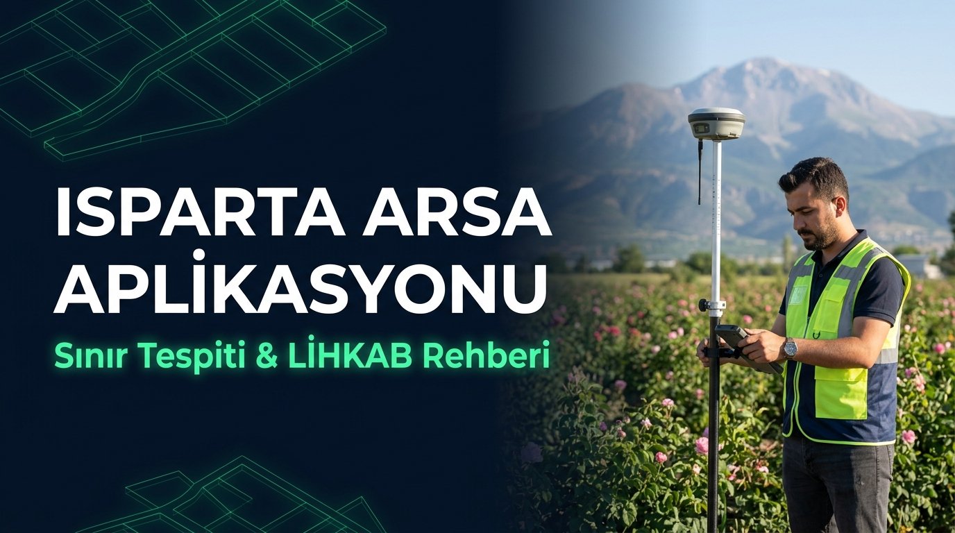Isparta Arsa Aplikasyonu & Sınır Tespiti Rehberi (2026 Güncel): Merkez, Eğirdir, Yalvaç LİHKAB