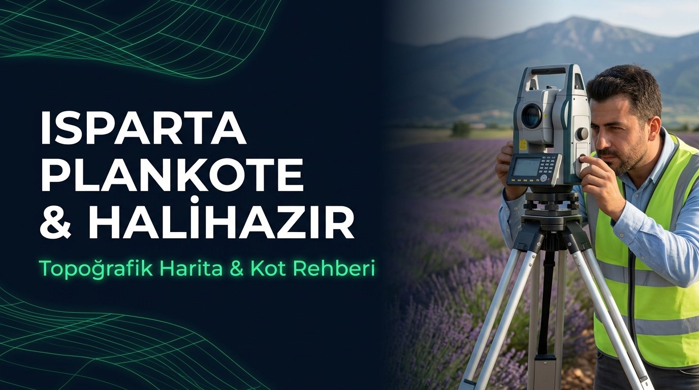 Isparta Plankote & Hâlihazır Harita Çizimi Rehberi: Göller Bölgesi 3D Zemin Modeli