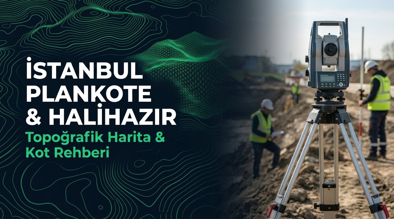 İstanbul Plankote & Hâlihazır Harita Çizimi Rehberi: Boğaziçi Eğimleri & Metro 3D Modeli