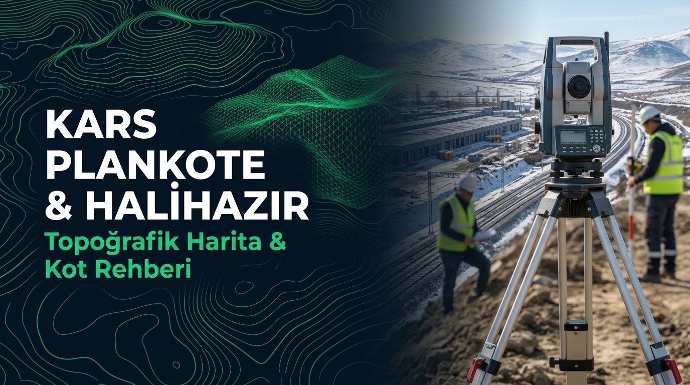 Kars Plankote & Hâlihazır Harita Çizimi Rehberi: Sarıkamış & Don Derinliği 3D Modeli
