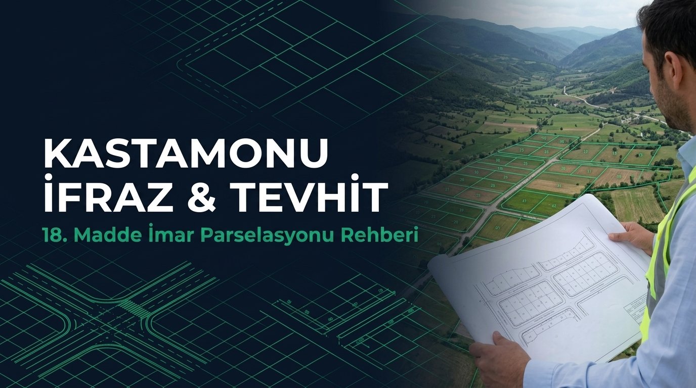 Kastamonu İfraz, Tevhit & 18. Madde İmar Parselasyonu Rehberi: 5403 SK & DOP Hesabı