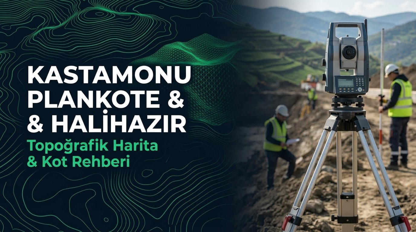 Kastamonu Plankote & Hâlihazır Harita Çizimi Rehberi: Küre Dağları & Kıyı 3D Modeli