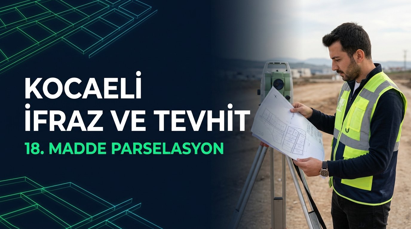 Kocaeli İfraz, Tevhit & 18. Madde İmar Parselasyonu Kapsamlı Rehberi (2026 Güncel)