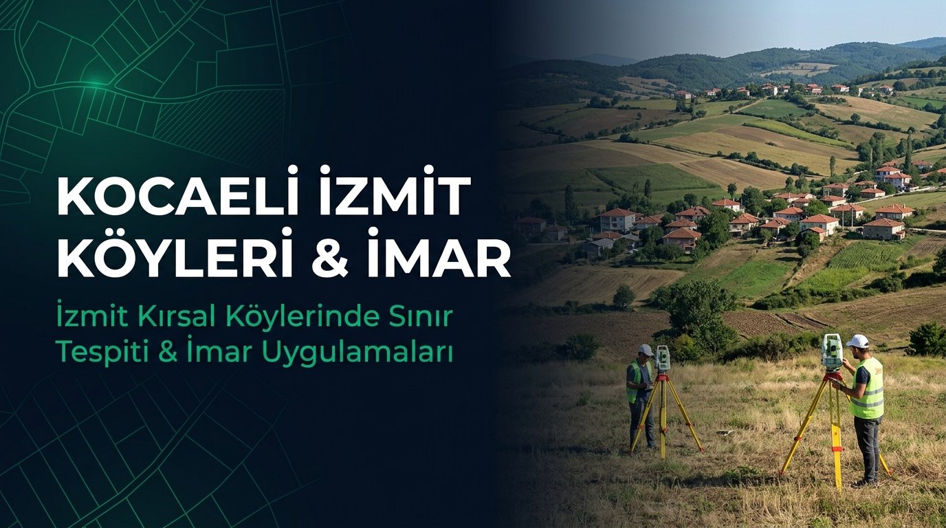 Kocaeli İzmit Köyleri Harita Kadastro Rehberi: Akmeşe, Alikahya, Kuruçeşme Arsa Aplikasyonu & İmar