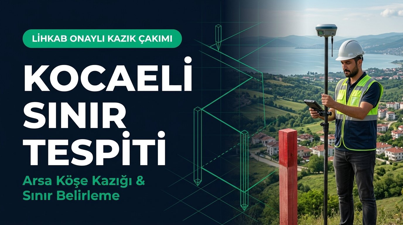 Kocaeli Sınır Tespiti ve Köşe Kazığı Çakımı: LİHKAB Başvurusu, Sınır İhtilafları ve Arazi Güvenliği Rehberi (2026 Güncel)