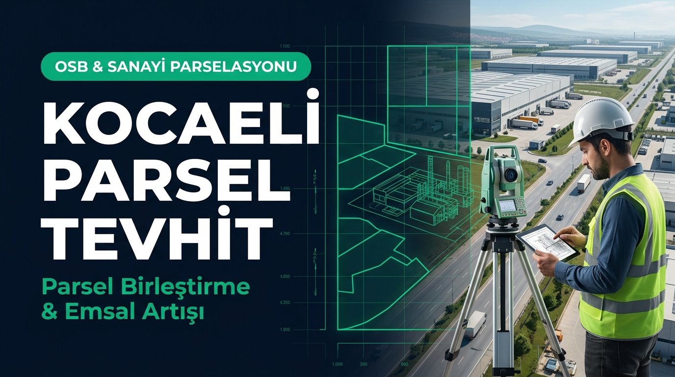 Kocaeli Tevhit (Parsel Birleştirme) Rehberi: Sanayi, OSB ve Konut Parsellerinde Emsal Artışı ve Ruhsat Süreci (2026 Güncel)