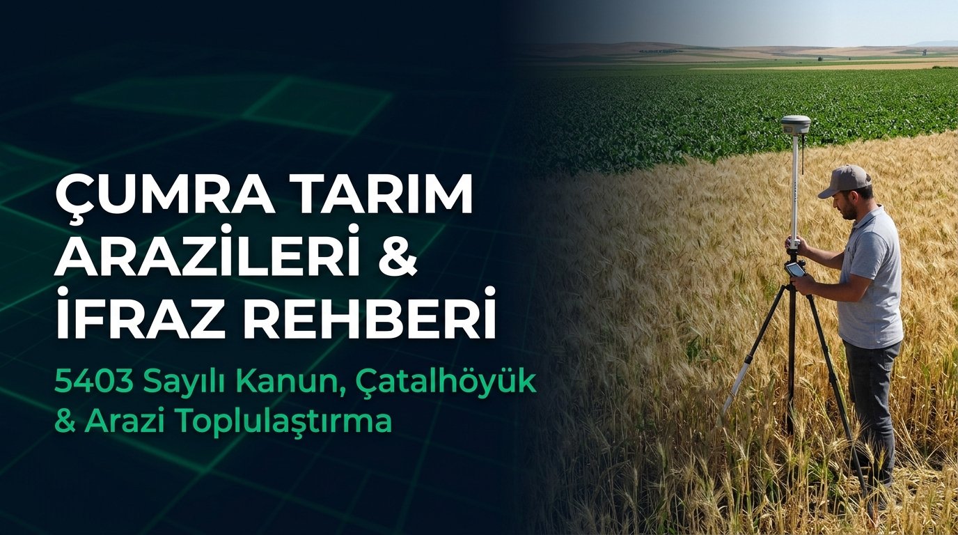 Konya Çumra Tarım Arazileri Toplulaştırma, İfraz & Aplikasyon Rehberi