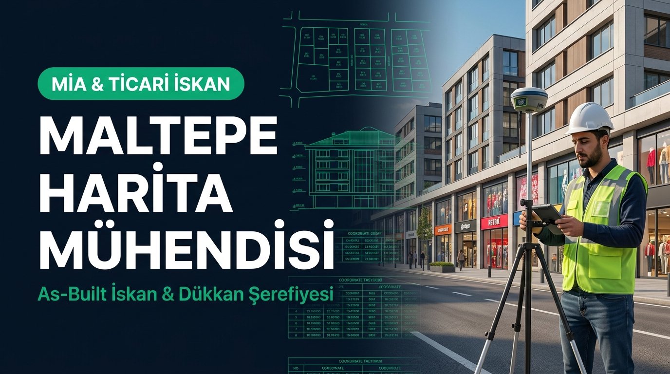 Maltepe Küçükyalı ve Süreyyapaşa MİA Aksında As-Built İskan Haritası, Dükkan Şerefiyesi ve Kapalı Otopark Eklenti Tescili