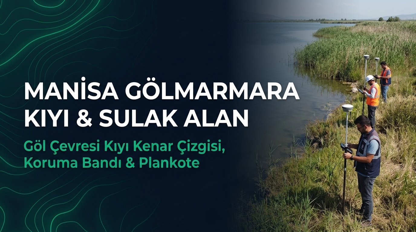 Manisa Gölmarmara Harita Kadastro Rehberi: Kıyı Kenar Çizgisi, Sulak Alan Koruma Bandı ve Plankote