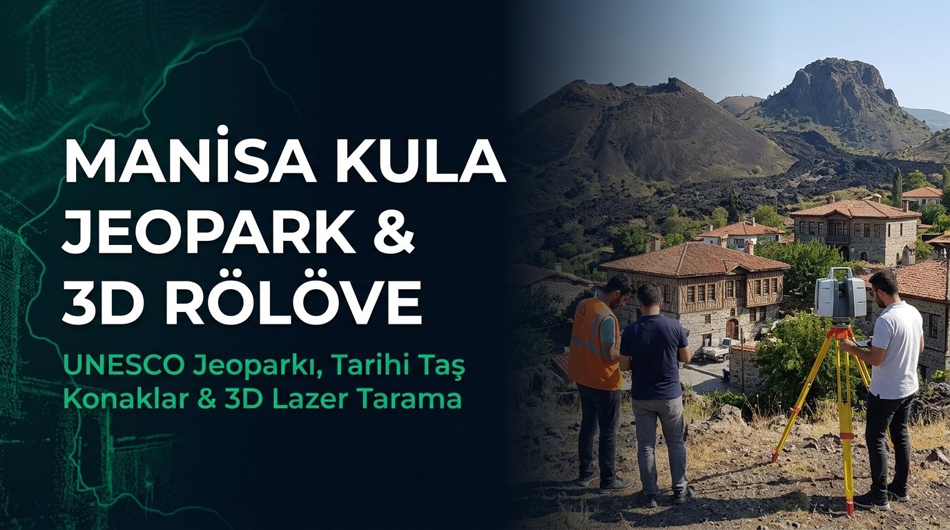 Manisa Kula Harita Kadastro Rehberi: UNESCO Jeoparkı ve Tarihi Konaklar 3D Lazer Tarama, Kentsel Sit Röleve