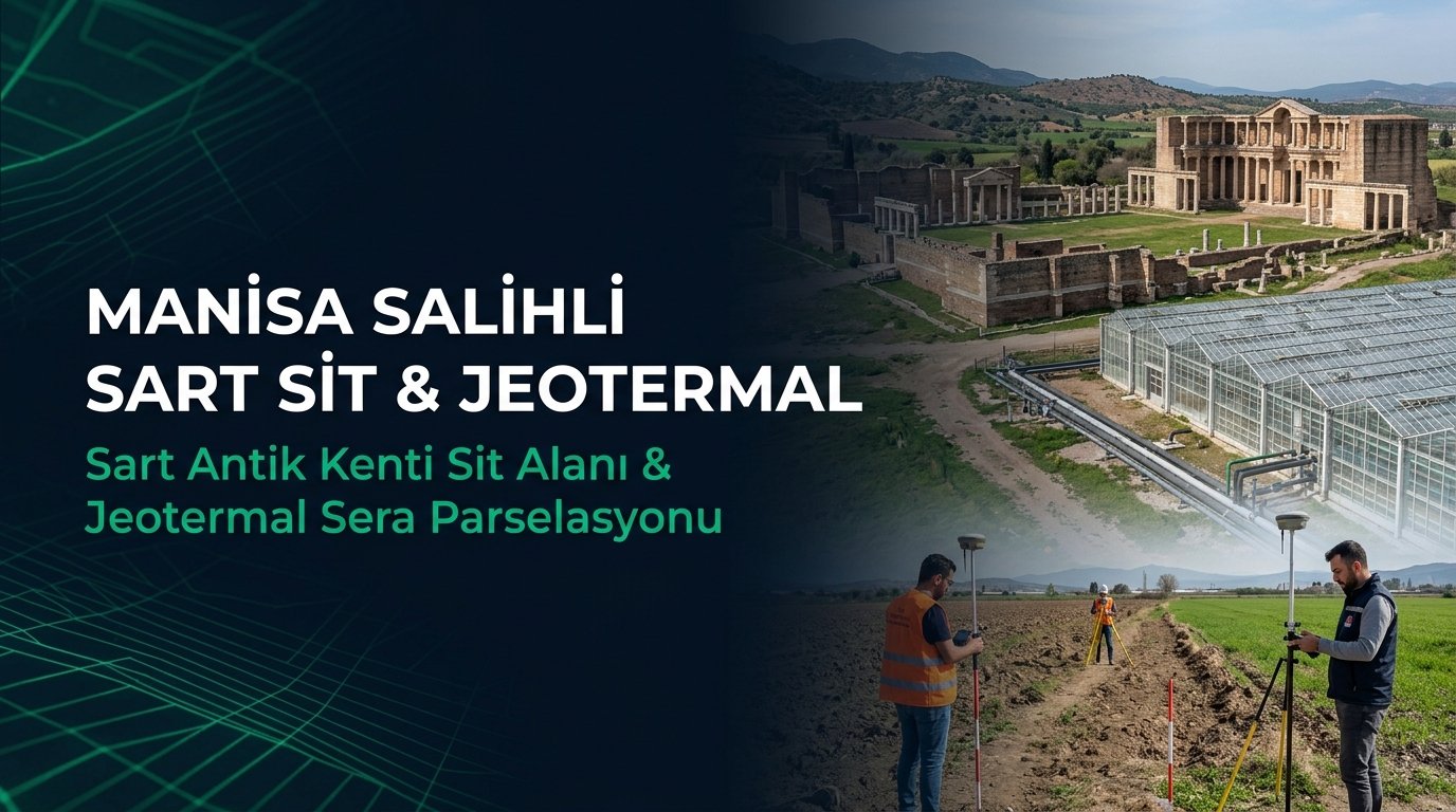 Manisa Salihli Harita Kadastro Rehberi: Sart Sit Alanı, Jeotermal Sera Parselasyonu