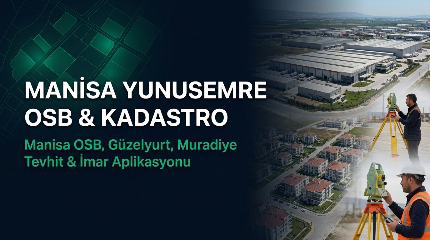 Manisa Yunusemre Harita Kadastro Rehberi: Manisa OSB, Güzelyurt & Muradiye Sanayi-Konut