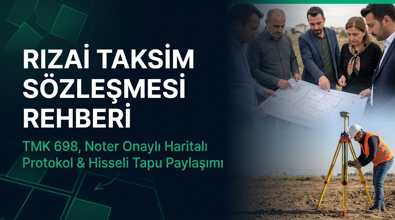 Rızai Taksim Sözleşmesi Nedir? Tapuda Nasıl Geçerli Olur? Hisseli Parsel Paylaşım Rehberi