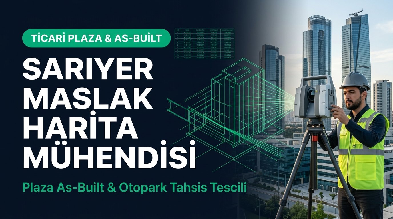 Sarıyer Maslak Ayazağa Ticari Plazalarında As-Built Haritalama, Otopark Tahsis Tescili ve LİHKAB Bağımsız Bölüm Planı