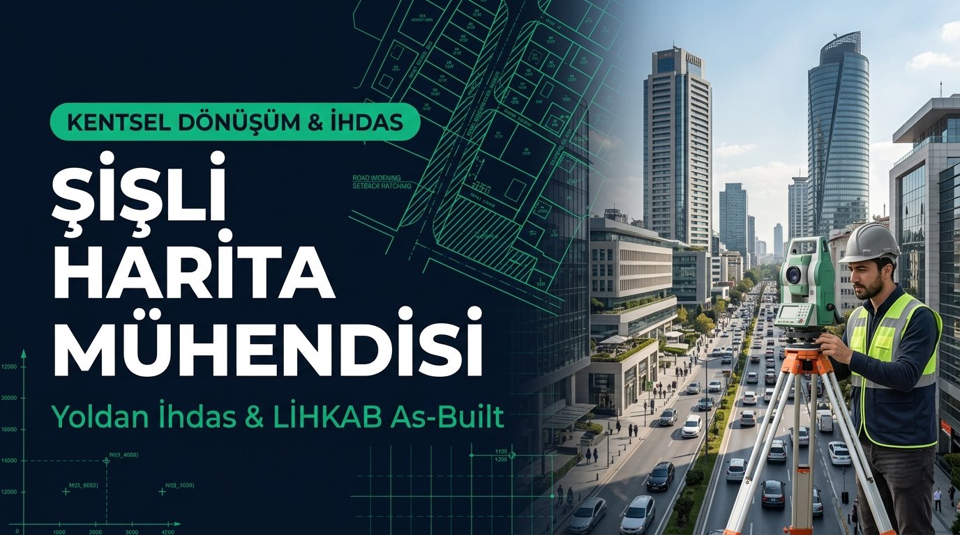 Şişli Bomonti ve Mecidiyeköy MİA Dönüşümünde As-Built Ölçümü, Yoldan İhdas ve LİHKAB Bağımsız Bölüm Planı