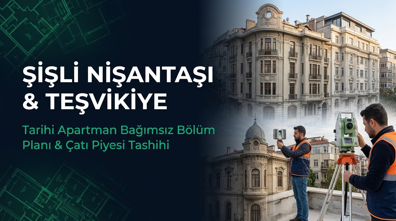 Şişli Nişantaşı & Teşvikiye Tarihi Apartman Rehberi: LİHKAB Bağımsız Bölüm Planı, Çatı Piyesi Tashihi