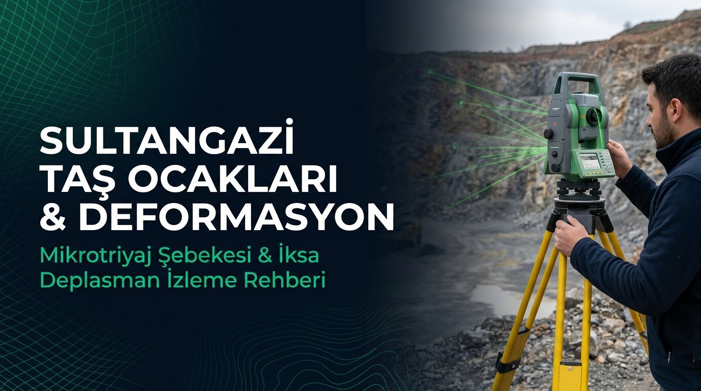Sultangazi Cebeci Taş Ocakları ve Habibler Lojistik Sahalarında İHA Dron ile Aylık Hafriyat Kübajı ve Şev Deformasyonu