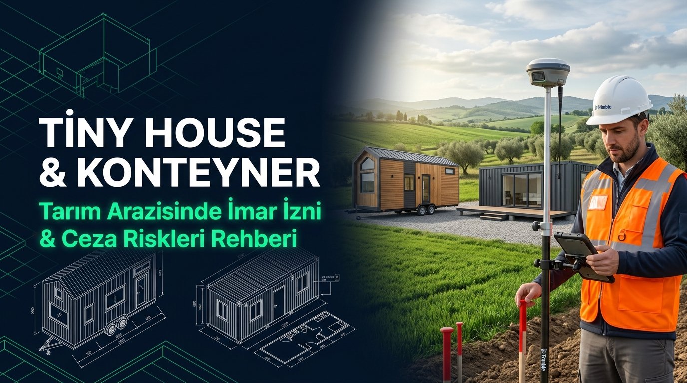 Tiny House ve Konteyner İçin İmar İzni Gerekir mi? Tarım Arazisinde Ceza ve Mühürlenme Riskleri (2026 Rehberi)