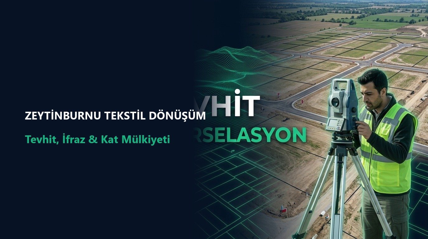 Zeytinburnu Seyitnizam ve Merkezefendi Tekstil Dönüşümünde 3194 Sayılı Kanun Tevhit/İfraz, Yola Terk ve Kat Mülkiyeti