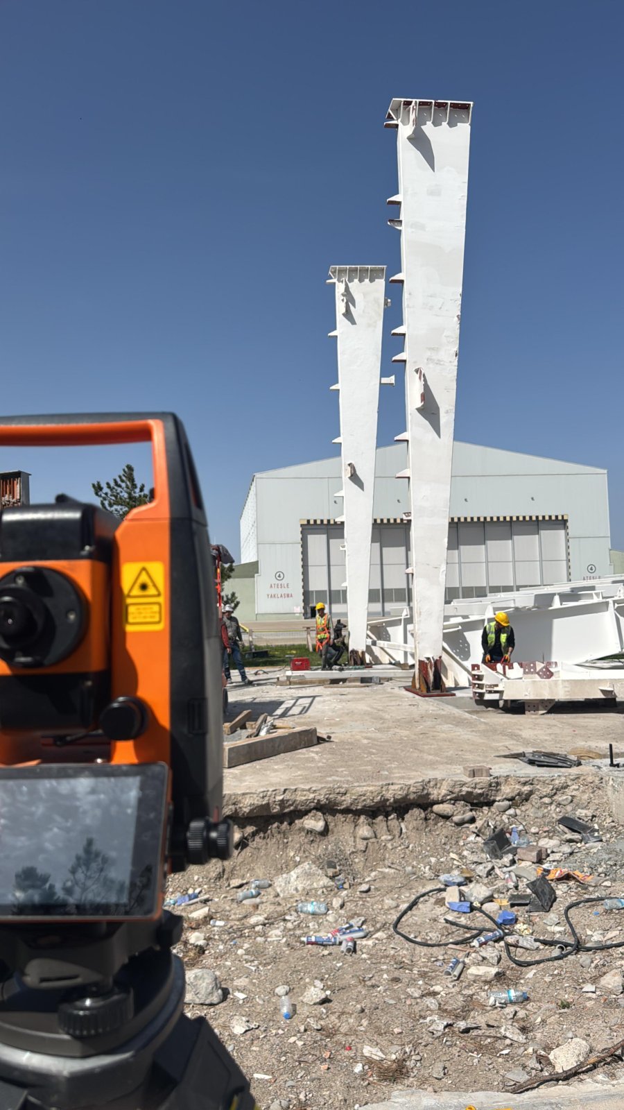 KRM & Taştekin Harita Kayseri Çelik Konstrüksiyon ve Sanayi Yapısı Total Station Ölçümü