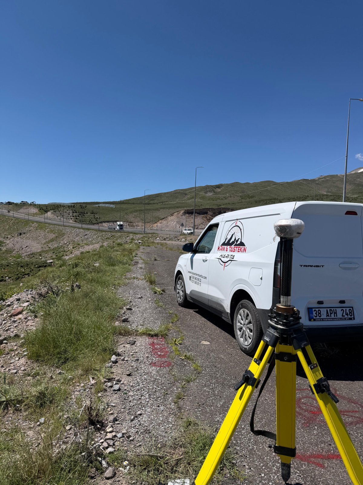 KRM & Taştekin Harita Kayseri Kırsal Kadastro ve Yol GNSS Uydu Ölçümü